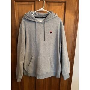 FILA Gray Pullover Hooded Sweatshirt Size XL